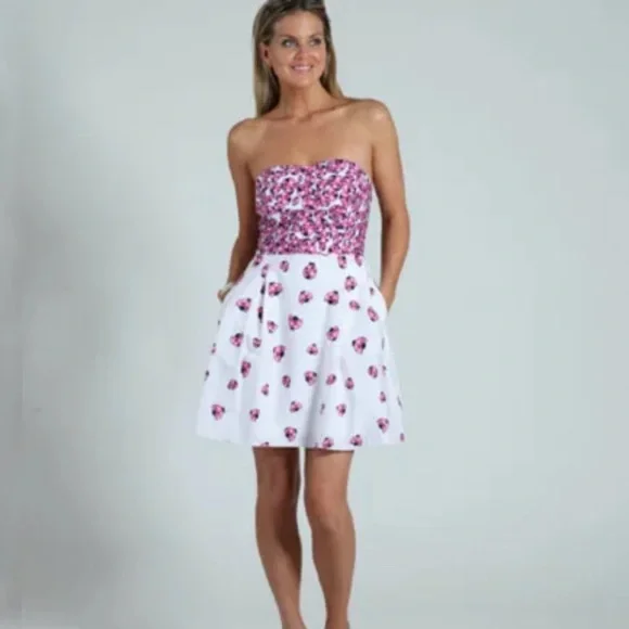 Lilly Pulitzer strapless ladybug dress - Picture 7 of 7